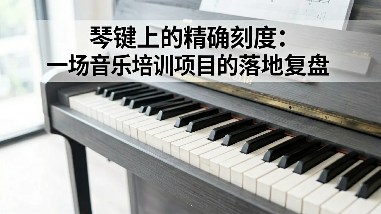 琴键上的精确刻度:一场音乐培训项目的落地复盘