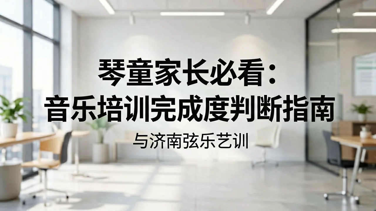 琴童家长必看:音乐培训完成度判断指南